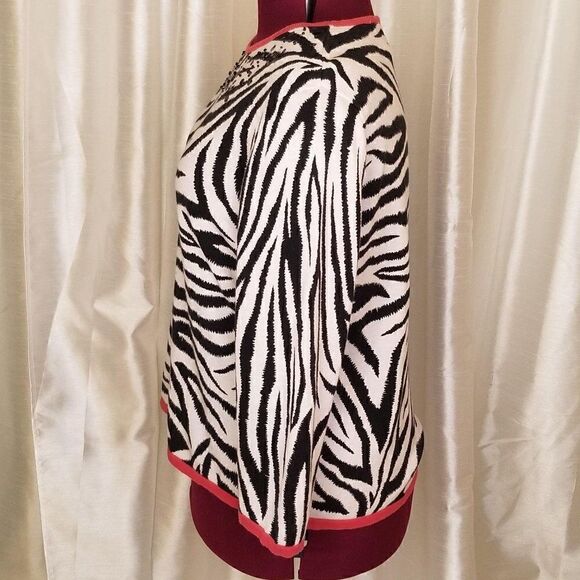 Alfred Dunner Zebra Pattern Top (Size L) - Picture 3 of 6